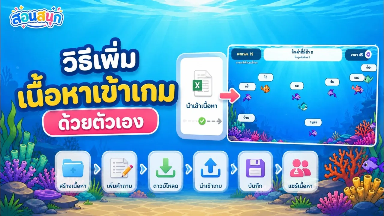 ตัวอย่างหน้าตั้งค่าเกม